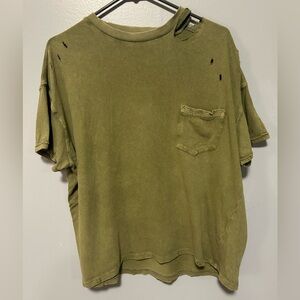 Free people we the free distressed shirt small